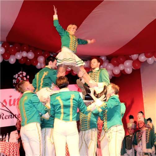 Hoch hinaus ging es für das Mariechender Grün-weißen Husaren, Nadja Klein