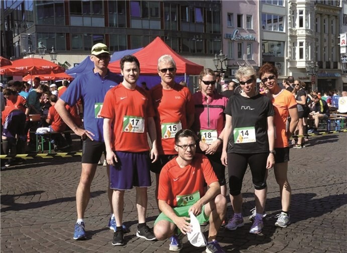 Hoch motiviert trat die Gruppe aus St. Sebastian zum Benefizlauf an. privat