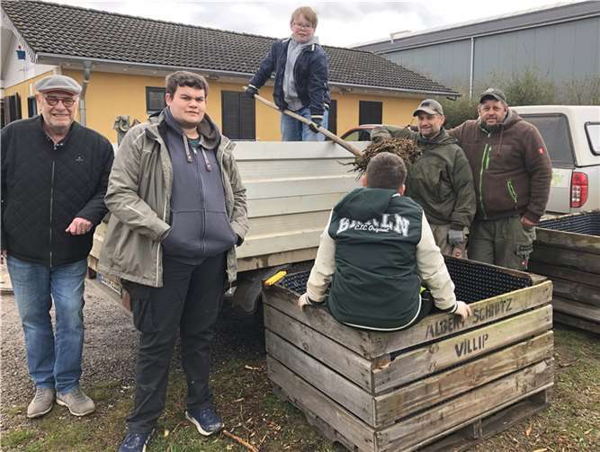Hochbeetbau am Jugendhaus - Männersache.