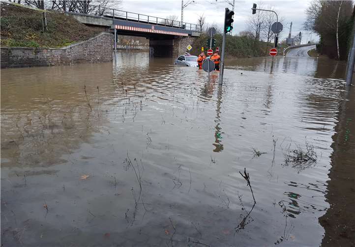 Hochwasser in Bad Honnef.