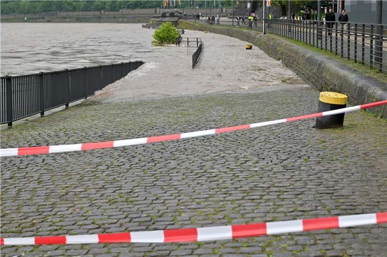 Hochwasser in Koblenz. Foto: SCH