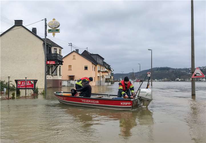 Hochwasser in Kripp.