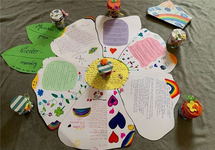 Hoffungsbriefe-Kleeblatt der Mendiger Mädchengruppe für betreutes Wohnen. Foto: ProMendig e.V.