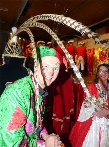 Hofnarr Philipp von der Karnevalshochburg Neuwied gehörte zum jecken Gefolge seiner rheinischen Narrenzunft.