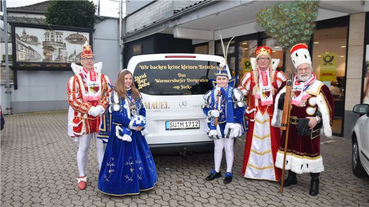 Hoher Besuch in der Bäckerei Mauel. Foto: -EICH-