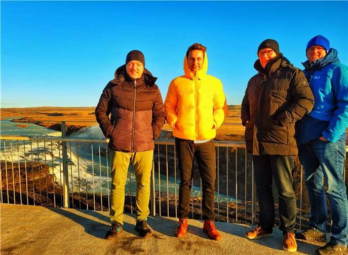 Holger Waldecker, Pascal Klewe, Joachim Willemsen und Jens Karos (von links nach rechts). Foto: privat