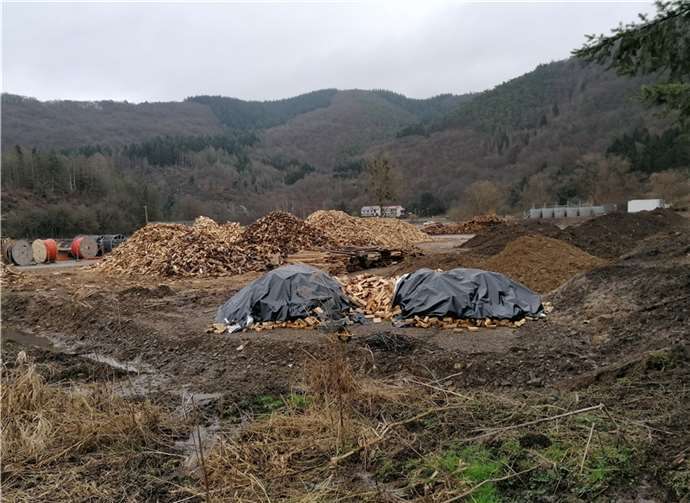 Der Osthof in Ahrbrück: Eine unbekannte Institution Holzlager an der Ahr. Foto: Arno Furth