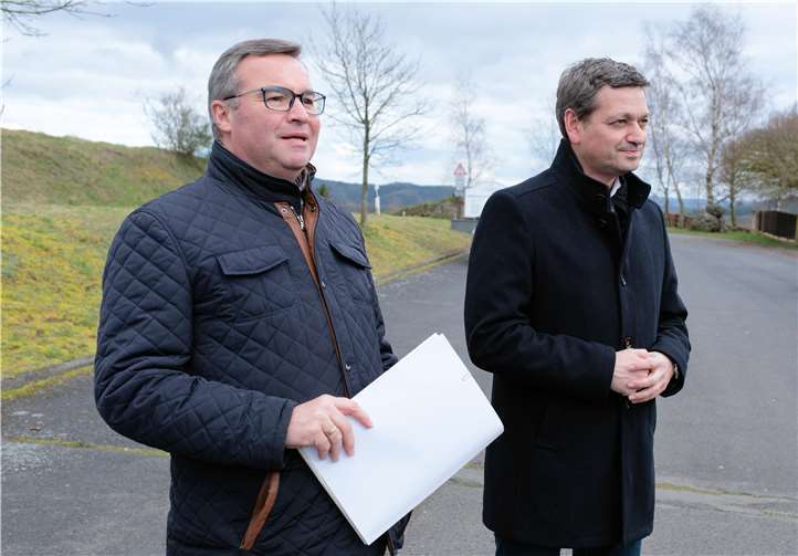 Horst Gies MdL (l.) und Christian Baldauf MdL waren in der Verbandsgemeinde Adenau.Foto: Kreis Ahrweiler