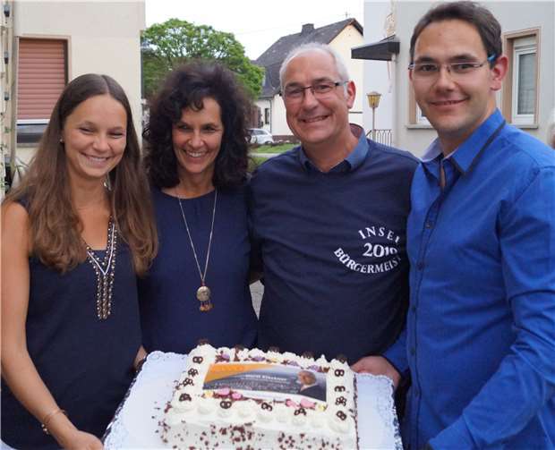 Horst Klöckner mit seiner Familie.