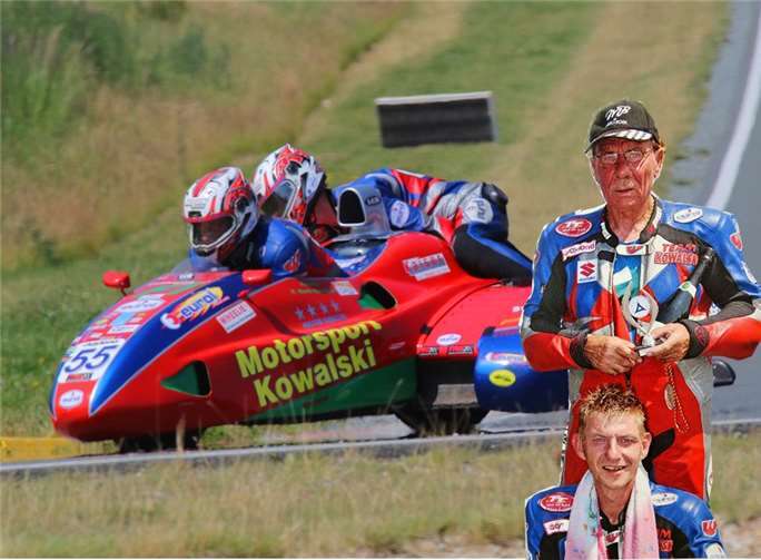Horst-Maria Kowalski und Marcel Reimann: Werden die beiden Rennsport-Enthusiasten in der F1-Sidecar Open auch in dieser Saison wieder oben mitmischen? privat
