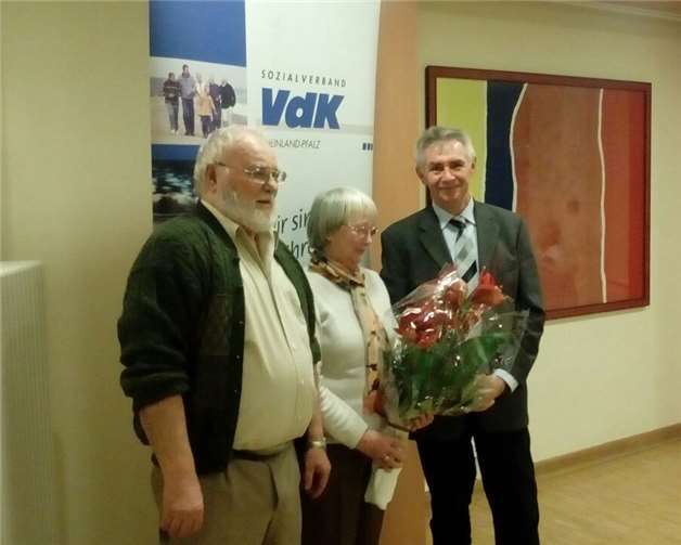 Horst und Beatrix Drews mit VdK-KVV Andreas Peifer.  privat