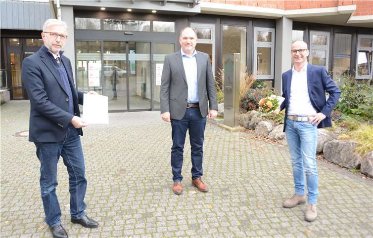 Hubertus Bialas (v.l.), Martin Seul und Dirk Rein.Foto: Heinrich-Haus