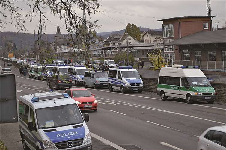 Hunderte Polizisten waren im Einsatz.