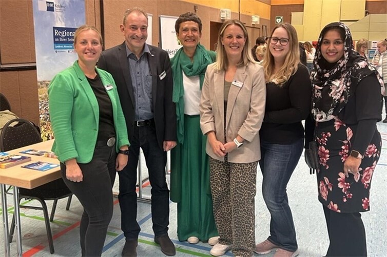 IHK-Team aus Ahrweiler und Koblenz freute sich über das große Interesse und die rege Beteiligung an der Messe.