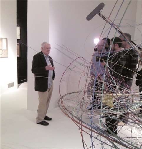 „Ich mag es! Es ist wundervoll“ – So äußerte sich Karel Malich beim Betreten der Ausstellungsräume.  Thomas Holzer