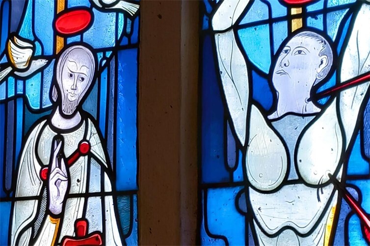 Ihnen ist der Dom geweiht: Antonius der Große und Sebastian.