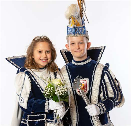 Ihre Lieblichkeit Prinzessin Lilli I. von Funken und Flamme und seine Tollität Prinz Luca I. vom Borrussiapark. Foto: privat