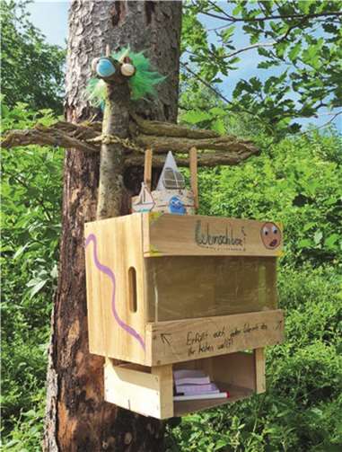 Ihre großen und kleinen Wünsche können die Besucher des Feen- und Wichtelpfades einer Wunschbox anvertrauen
