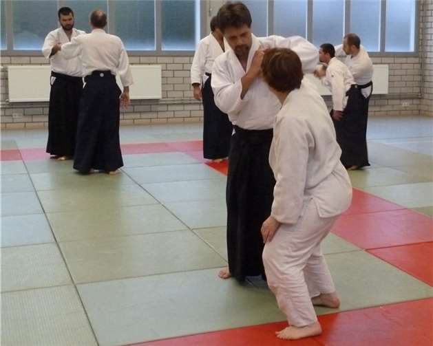 Ikkyo, Nikkyo, Sankyo und Yonkyo waren Haltetechnicken die beim Lehrgang praktiziert wurden.