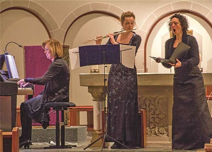 Ilse Kösling, Britta Bauer und Alexandra Tschida musizierten in der Bendorfer Medarduskirche. privat