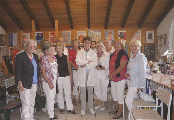 Im Atelier. Rita Wittkopf