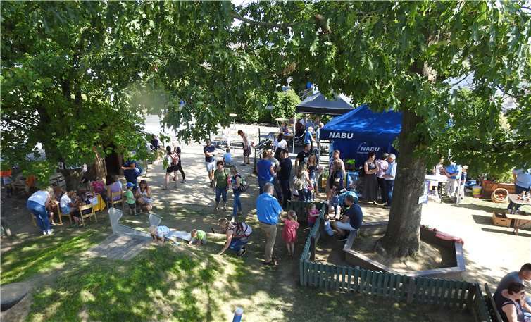 Im Außengelände hatten die Kinder viel zu Entdecken, Mitmachaktionen wurden angeboten und die Eltern konnten sich in Ruhe austauschen. Foto: privat