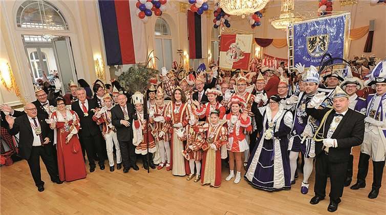 Im Bad Neuenahrer Rathaus kamen alle Prinzen der Stadt nochmals zusammen.Fix
