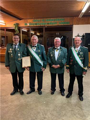 Im Bild von links nach rechts: Karl-Heinz Küpper, Anton Pauly, Holger Mack und Achim Berens. Foto: privat