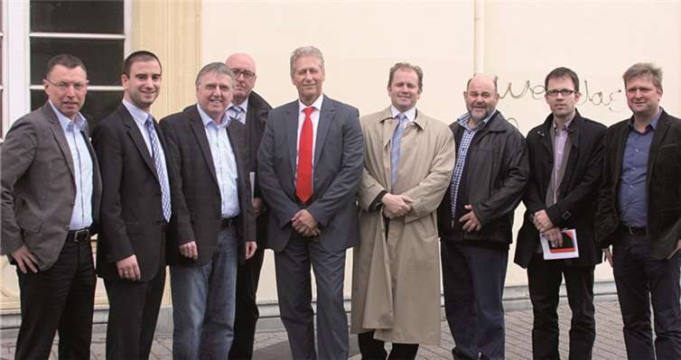 Im Bild zu sehen v. l. n. r.: Tann, Hürter, Terschanski, Kohlbecker, Konz, Pauly, Martin, Orthen, Stockhausen. privat