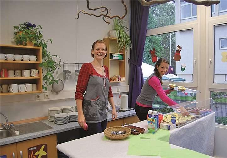 Im Blauen Café gab es jede Menge Kuchen.  Privat