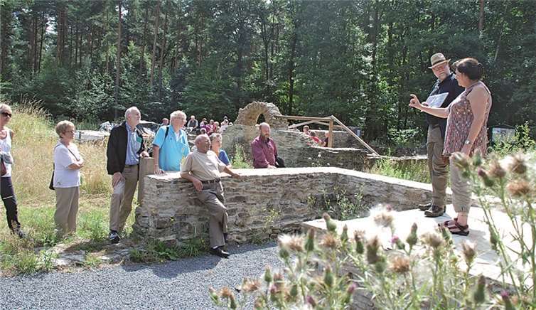 Im Blickpunkt des Interesses stand auch die römische Eisenschmelzersiedlung.privat