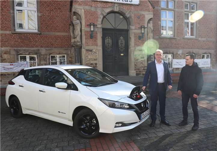 Im Dezember 2019 wurde ein Elektrofahrzeug als Dienstfahrzeuges für den Fuhrpark der Verbandsgemeindeverwaltung geleast. Foto: VG Bad Ems-Nassau