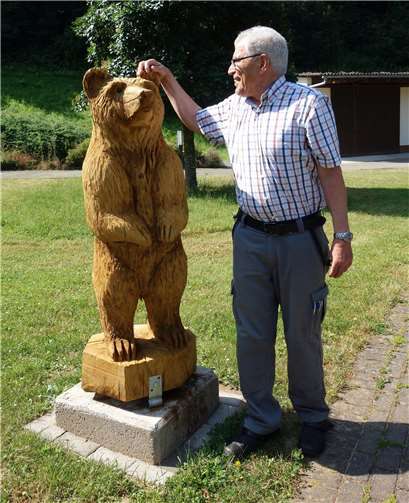 Im Ebernacher Streichelzoo gibt es jetzt einen Bären.Foto: Privat