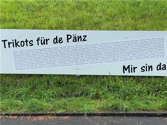 Im Eingangsbereich des Kaiserbergs wurden die Spender verewigt. Foto: privat