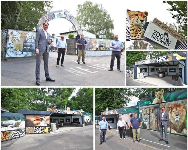 Im Eingangsbereich des Zoos sind jetzt schon einige Zoobewohner zu sehen. Foto: privat