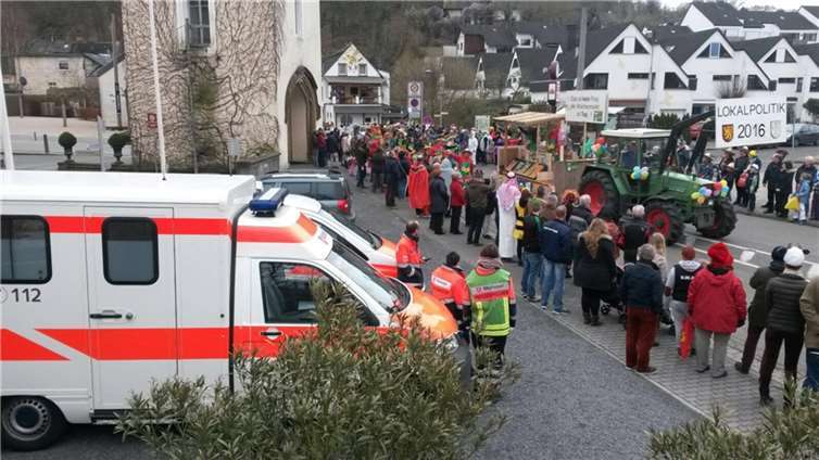 Im Ernstfall zur Stelle: Die Bendorfer Malteser trugen auch beim Zug in Sayn ihren Beitrag zur Sicherheit bei.Malteser Hilfsdienst e.V.