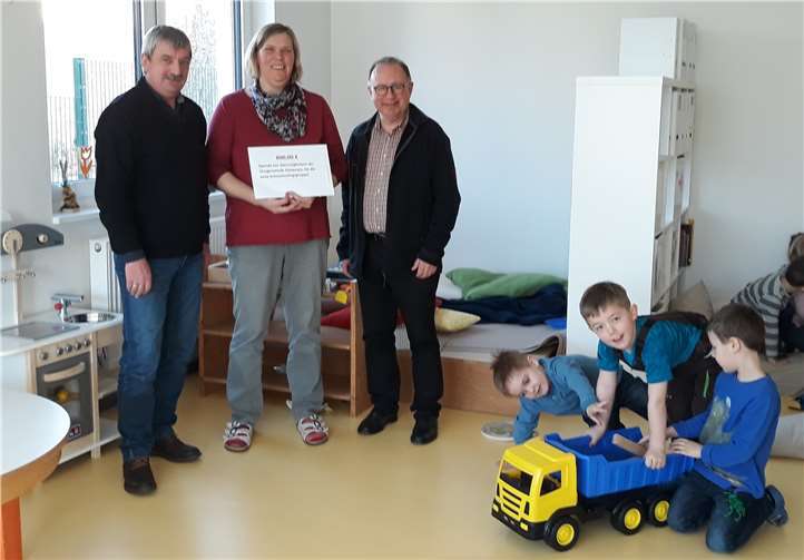 Im Evangelischen Kindergarten Anhausen freut man sich über die großzügige Spende von Mitgliedern des Gemeinderates Anhausen, mit der neues Spielmaterial angeschafft werden soll. Foto: privat