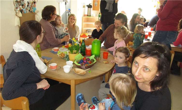 Im Frühlingscafé gab es Kaffee und Kuchen.privat