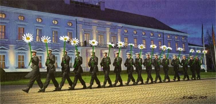 Im Gänseblümchenmarsch.Quelle: Atelier „Haus 122“ Anja Bogott