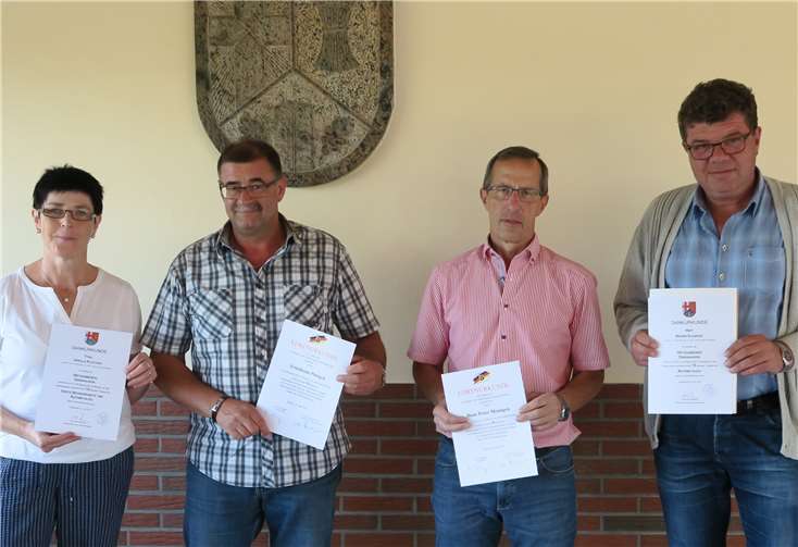 Im Gemeinderat sind neu mit dabei: Dietmar Alef, Andres Höver (Beigeordneter) und Melanie Mathis (1. Beigeordnete).Foto: privat