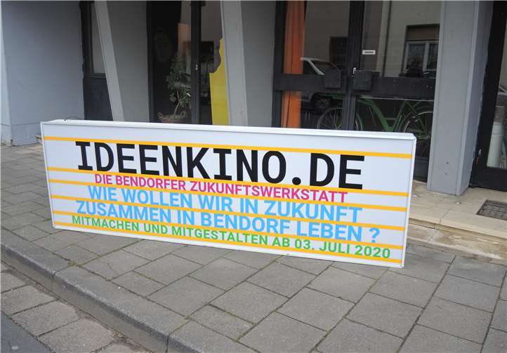 Im „Ideenkino“ in der Poststraße können die Bendorfer BürgerInnen ihre Vorstellungen über die Zukunft ihrer Heimatstadt einbringen.Quelle: Stadt Bendorf