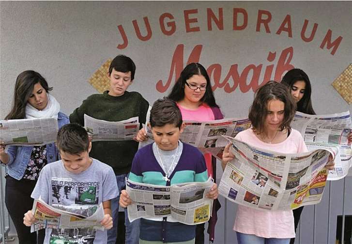 Im Jugendraum „Mosaik“ wird die Zeitung Gestalt annehmen. privat