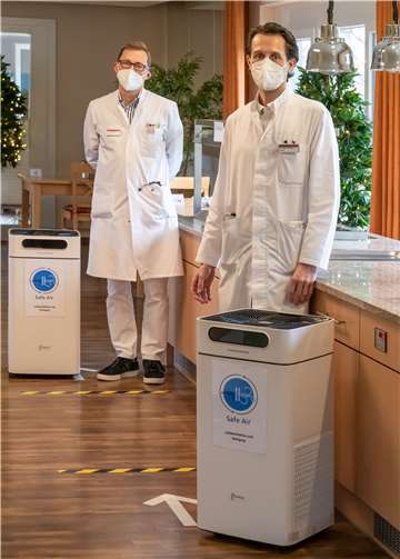 Im Kampf gegen das Corona-Virus setzt die Ahrtal-Klinik in Bad Bodendorf jetzt auf Luftfilter. Foto: privat