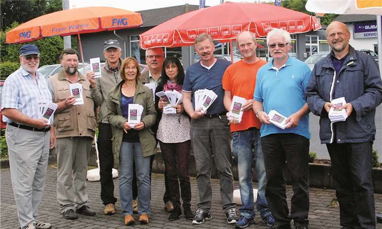 Im Kampf gegen das Springkraut haben sich alle Parteien zusammengetan.WT