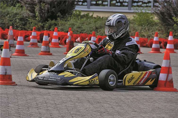 Im Kart der Vorjahressieger der Altersklasse 5: Raphael Stoll.privat