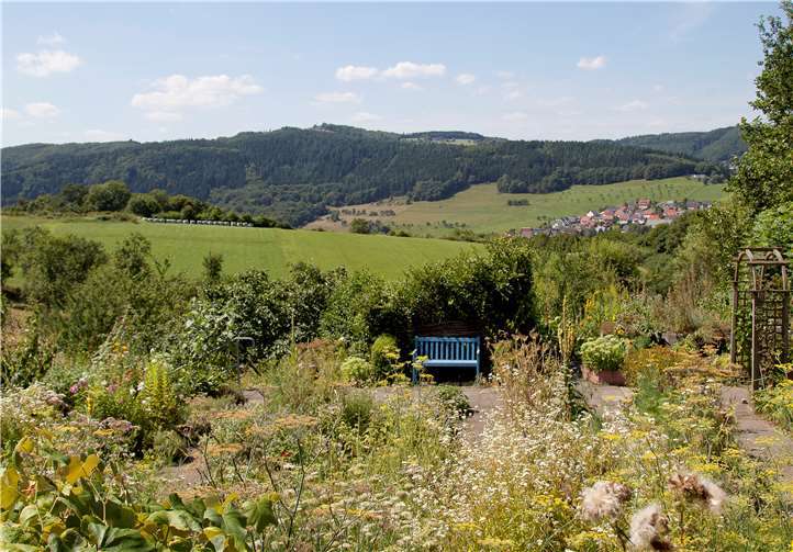 Im Klostergarten der Waldbreitbacher Franziskanerinnen finden regelmäßig verschiedene Veranstaltungen statt. Foto: Anne Orthen/Waldbreitbacher Franziskanerinnen