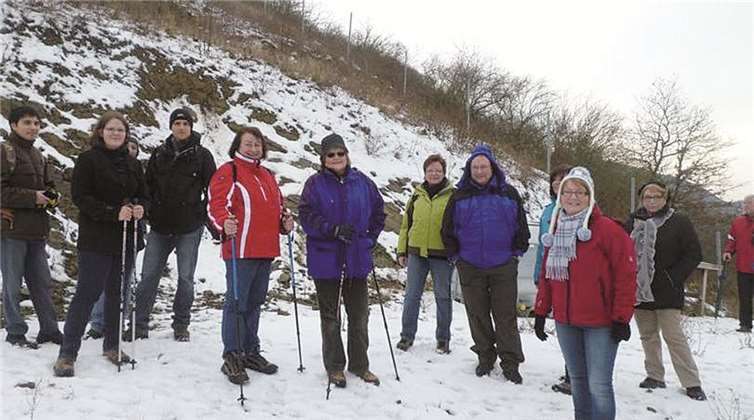 Im Königinnenwingert machten die Weinfreunde eine kurze Zwischenrast an der Stelle, an der noch in diesem Jahr der Bau einer Schutzhütte geplant ist. privat