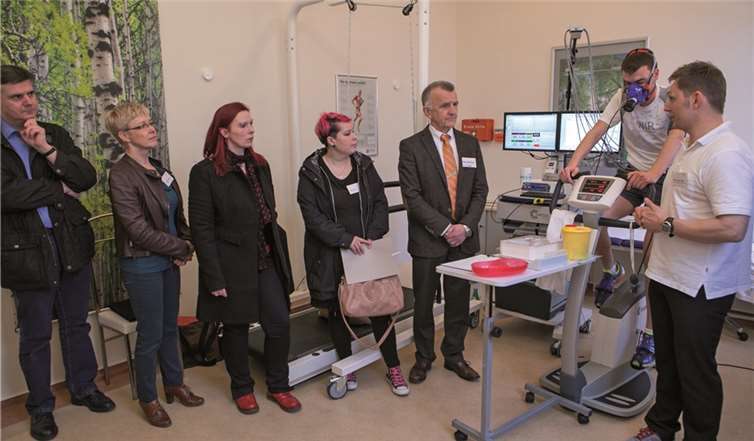 Im Kompetenzzentrum Gesundheitsmanagement des TÜV Rheinland im Art Tresor Bad Neuenahr steht unter anderem die Spiroergometrie als Diagnosemöglichkeit zu Verfügung. JOST