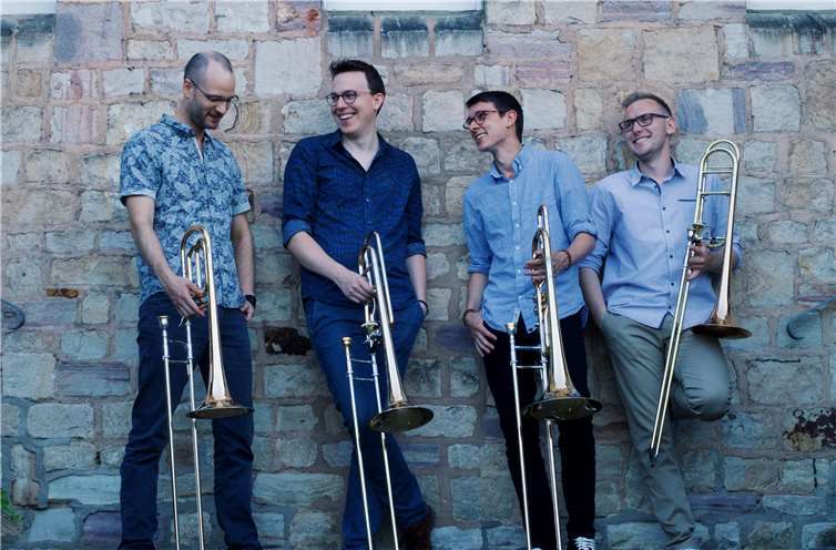 Im Konzert wird das Posaunenquartett durch eine Orgel komplettiert.Foto: privat