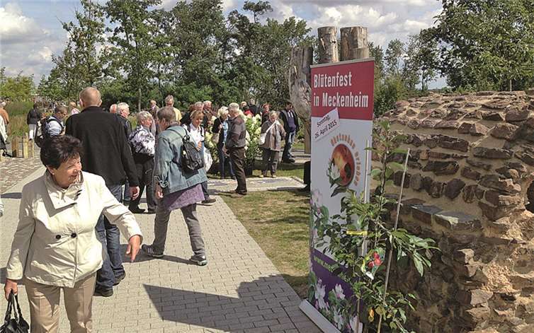 Im Landschaftsgarten des Naturparks Rheinland wurden auch Pflanzen aus Meckenheim präsentiert.